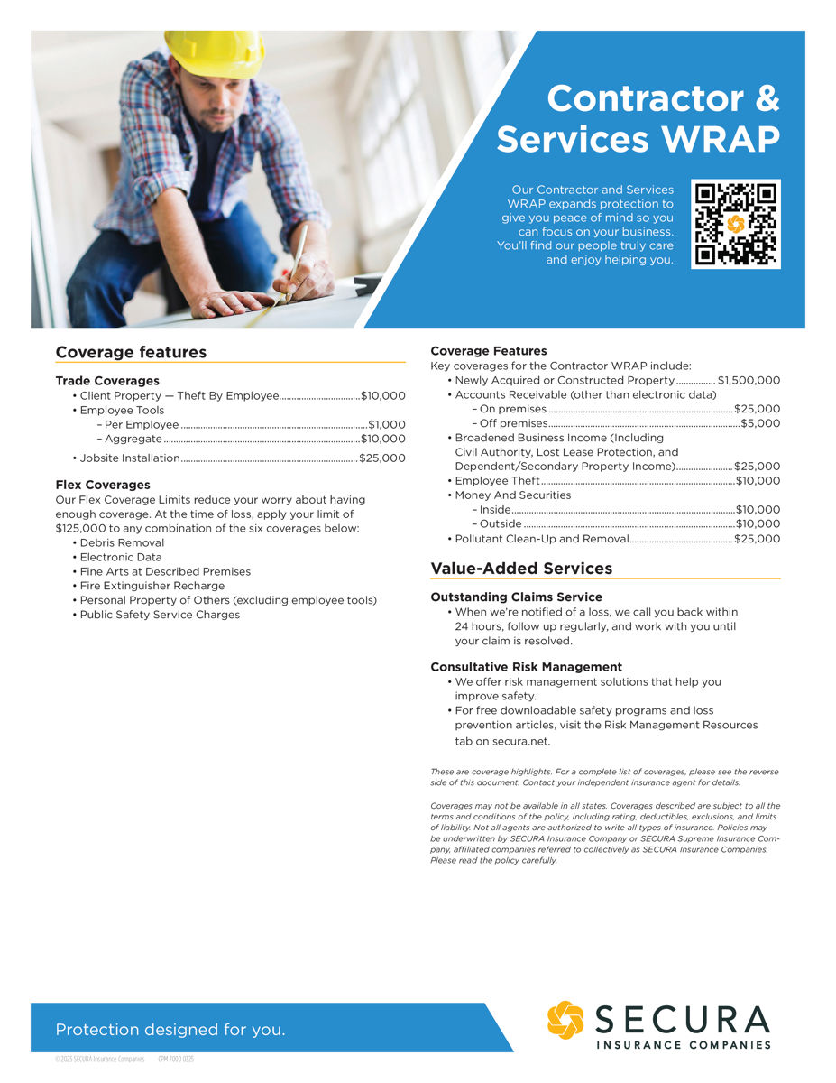 Contractor and Services WRAP Sell Sheet